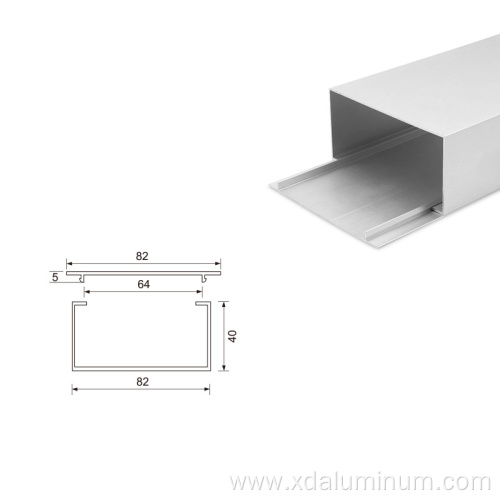 High strength aluminum alloy square trunking 8240 aluminum